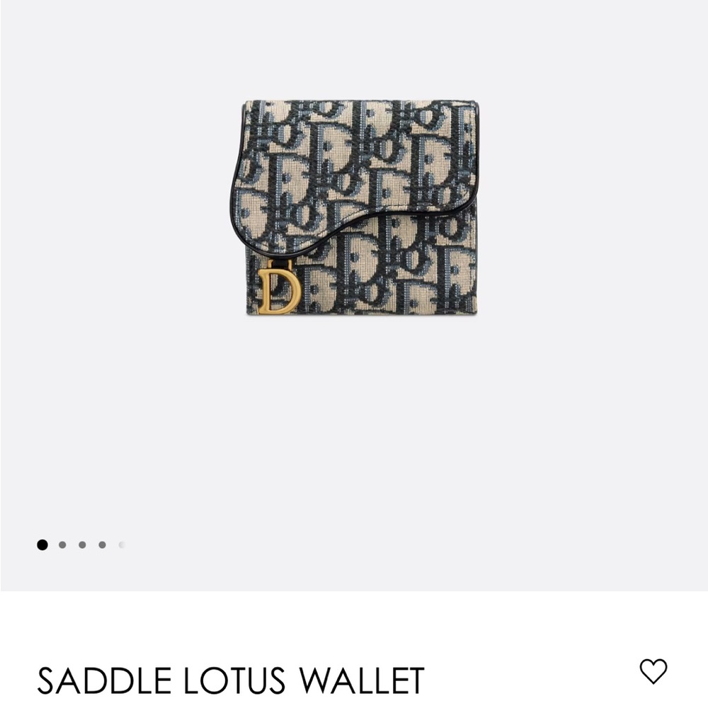 Brand New Dior Saddle Lotus Wallet